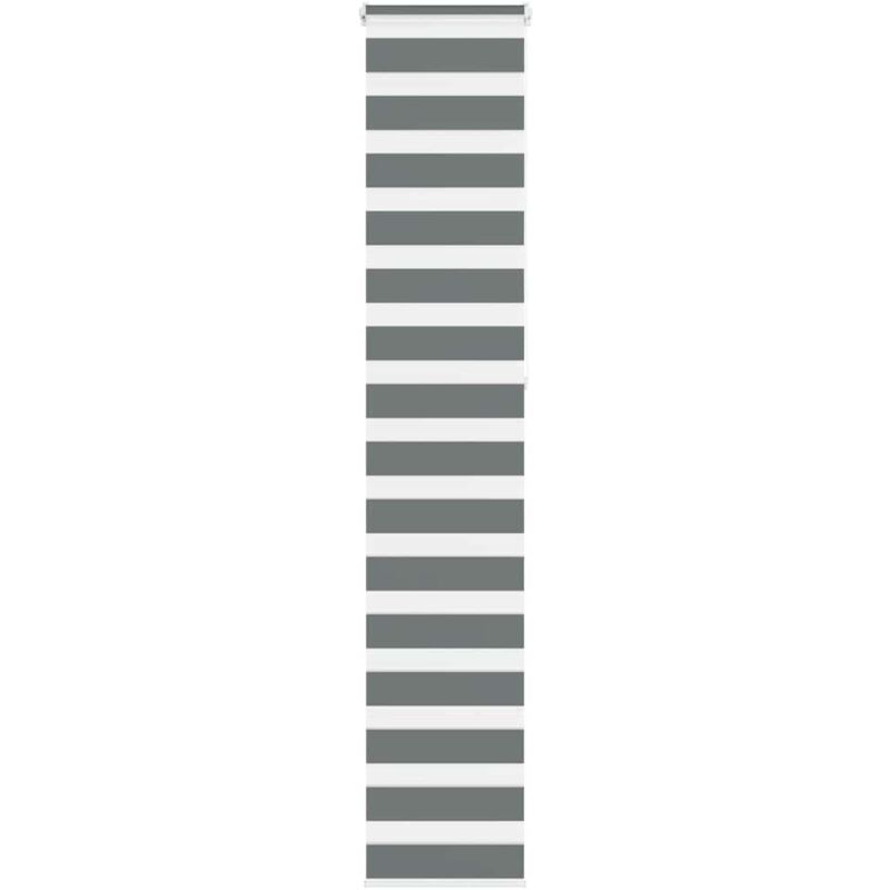 vidaXL Store zèbre gris foncé largeur du tissu 45,9 cm polyester