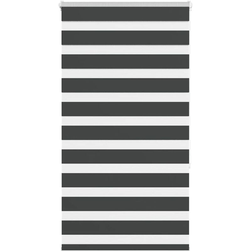 Store zèbre noir 85x150 cm largeur du tissu 80,9 cm polyester Vidaxl