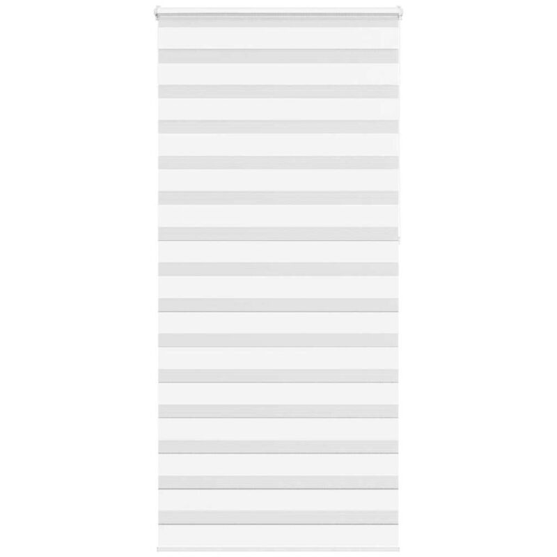 Store zèbre blanc 100x230 cm largeur du tissu 95,9cm polyester Vidaxl