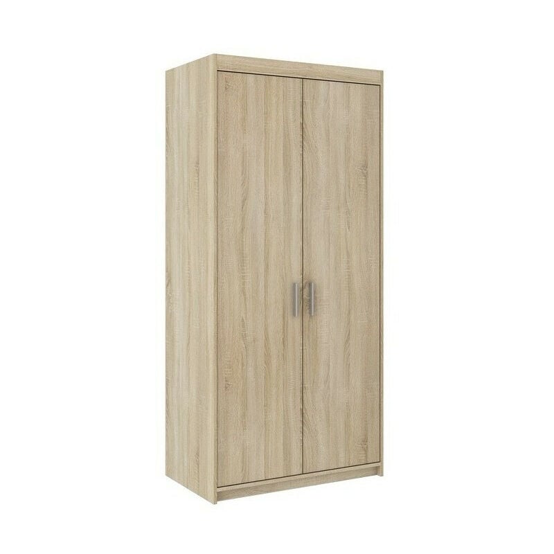 Armoire Tucson 112, Sonoma chêne, 191x90x53cm, Portes d'armoire: Avec des charnières