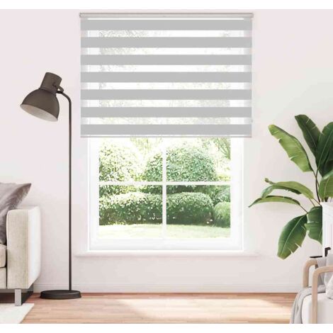 Store zèbre，Store vénitien gris clair largeur du tissu 160,9 cm polyester CFW2129380