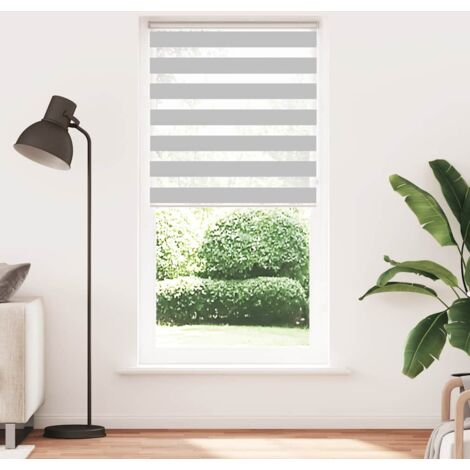 Store zèbre，Store vénitien gris clair largeur du tissu 95,9 cm polyester CFW5223382