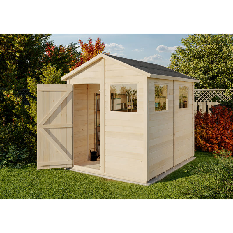 Storehaus - berging stijl (zadeldak) van de marktleider ✓Koop in termijnen ✓Gratis levering ✓5 jaar garantie ✓Beste online winkel tuin 2022 Naturel ,