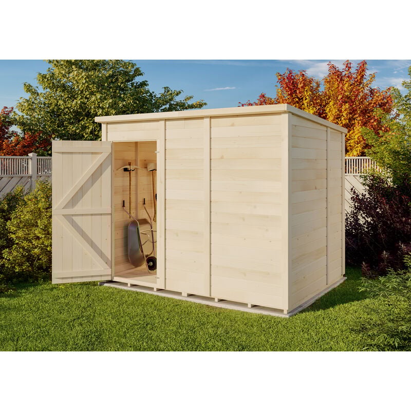 Storehaus - Cabane à outils Stefano s Naturel , 12 mm Épaisseur de paroi 186,2 x 246,2 cm
