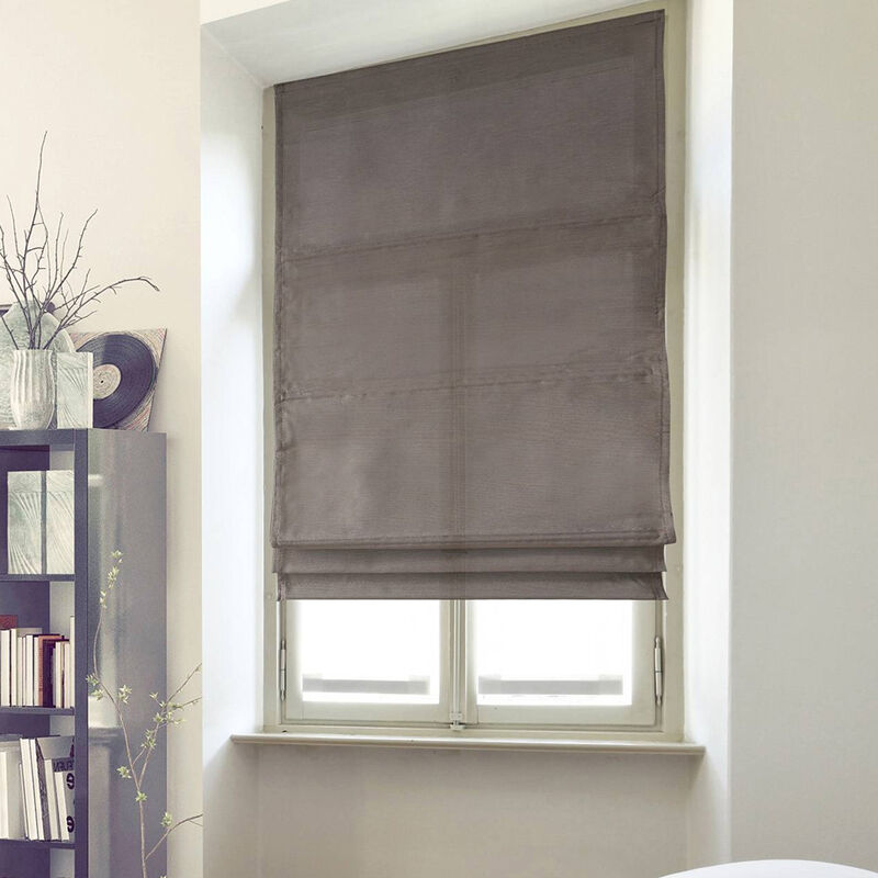 Madecostore - Store bateau tamisant panama à chaînette - gamme Must - Marron - L140 x H220cm