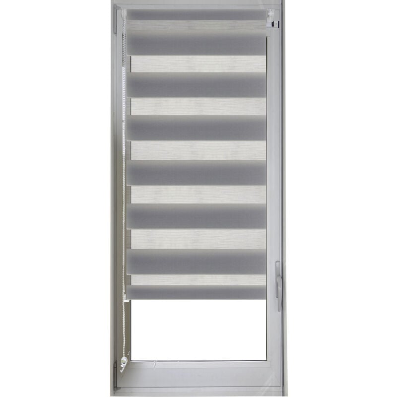 Homemaison - Store enrouleur jour/nuit Gris clair 87x170 cm