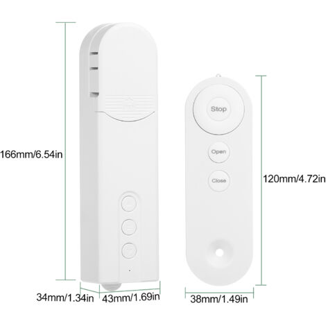 Stores motorisés : moteur d'entraînement, commande ZigBee, chaînette intelligente, commande par application, minuterie programmable avec télécommande.