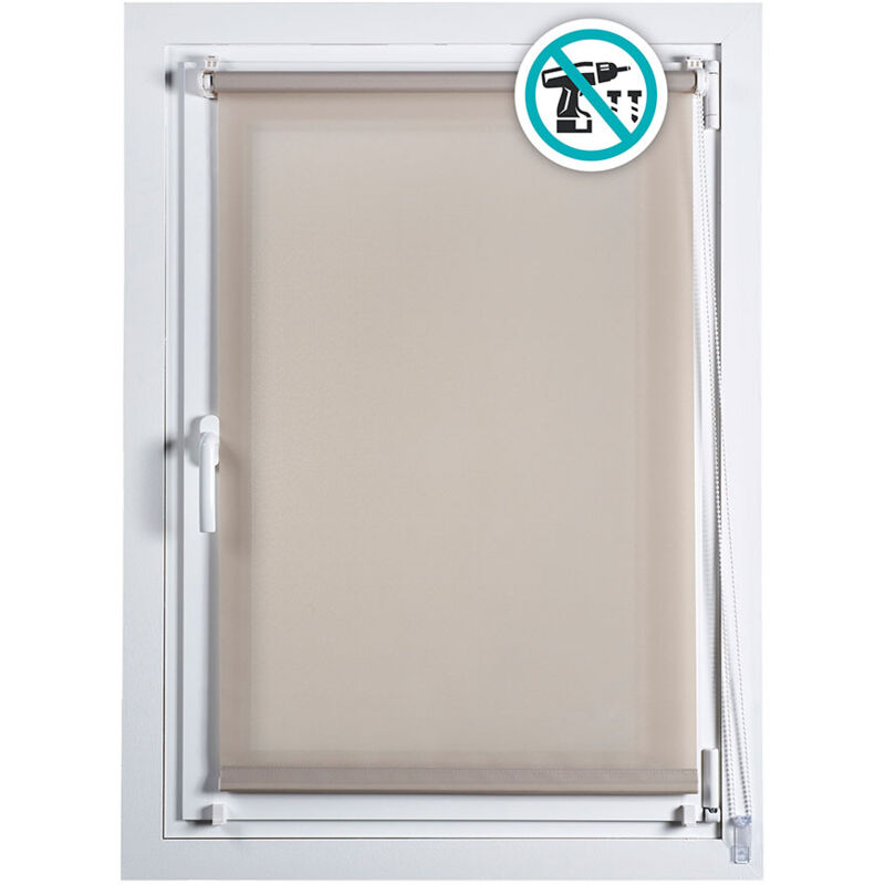 Stor Planet - Clip&Fix Store enrouleur, Pierre, 90 x 180 cm Stor Planète 68301