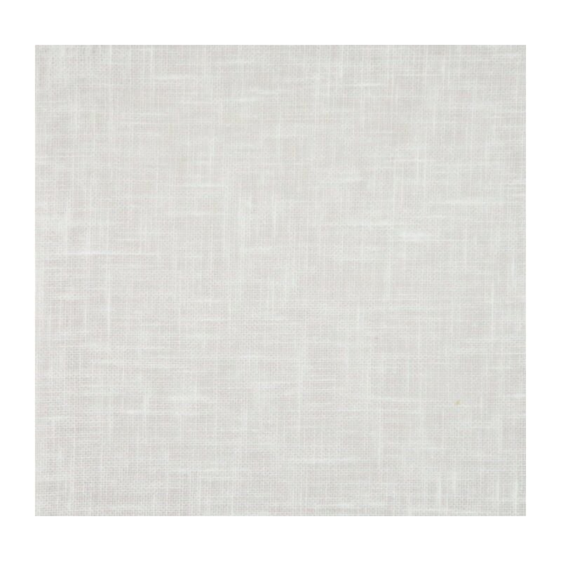 Store en pointe à baguette en voilage aspect lin - 45x165cm - Blanc