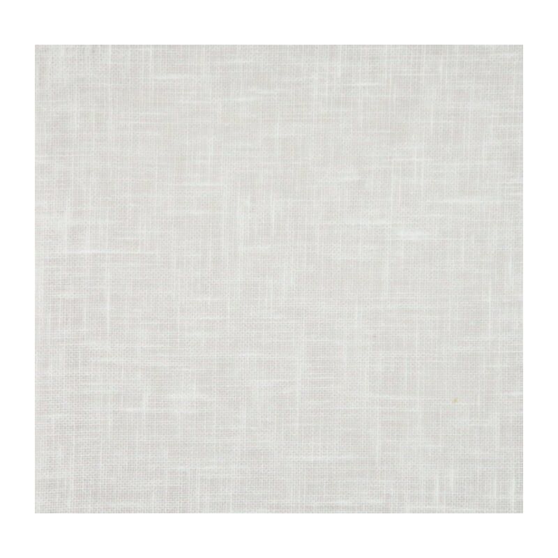 Store en pointe à baguette en voilage aspect lin - 58x165cm - Blanc