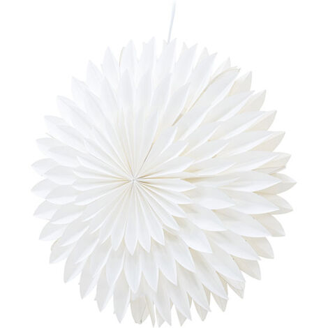 Storlien Weihnachtsstern mit Licht Papier Ø46 cm Pendelleuchte weiß.