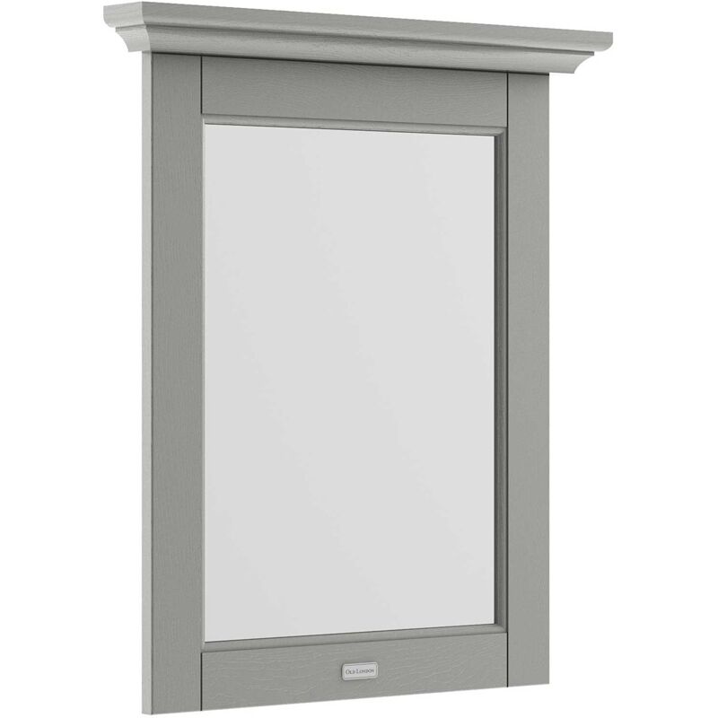 Hudson Reed Old London Bathroom Mirror 600mm Wide - Storm Grey