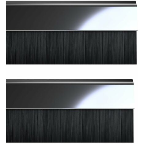 Stormguard 02 AM0010914CH Bds di clip in fondo alla guarnizione a spazzola guarnizione, cromato, 914 mm, set di 2 pezzi