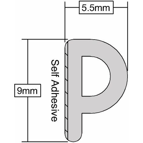 Paraspifferi Sottoporta Con Adesivo 35mmX3m Bianco