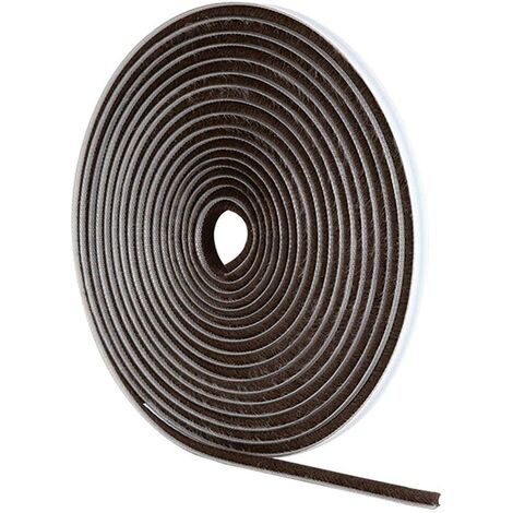 Stormguard 05SR474005MB - Antispifferi autoadesivo con setole in pile, colore: marrone