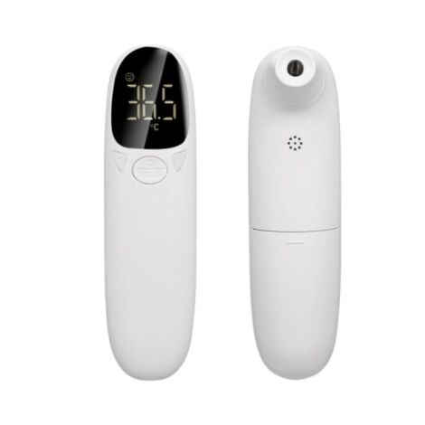 Stort LCD IR-thermomètre Febertermometer Blanc
