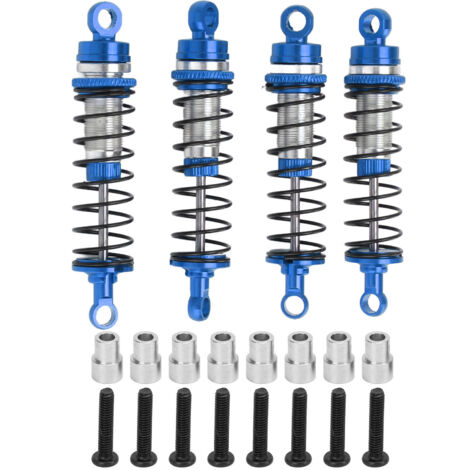 Stoßdämpfer aus Aluminiumlegierung für Vorder- und Hinterachse für Traxxas Latrax Teton 1/18 RC-Car, Blau