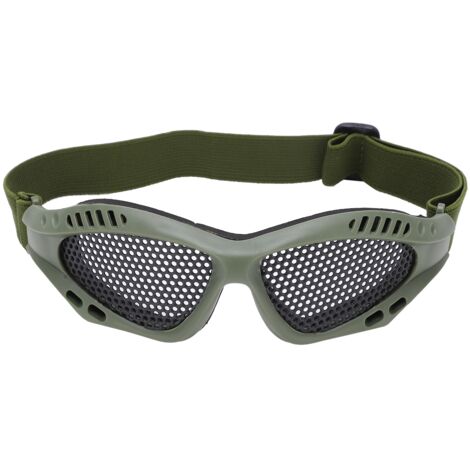 Stoßfeste Schutzbrille aus Netzgewebe für Schießsport, Radfahren und Outdoor-Aktivitäten – Militärgrün