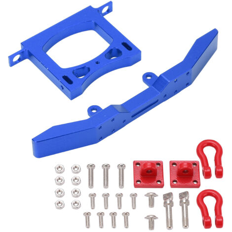 Stoßstangen aus Aluminium vorne und hinten für WPL B14 B16 Q60 Q61 1/16 RC-Car – Blau