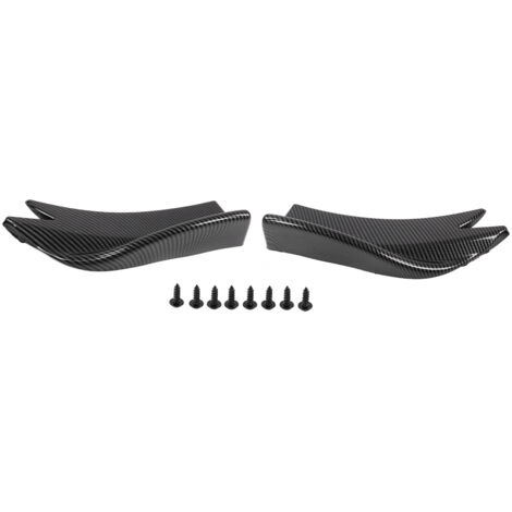 【Stoßstangenkantenschutz】+ [ProtecPlus] + [PP-Rückseite] + [Carbon-Dekoration - 2 Stück - 27x13cm]