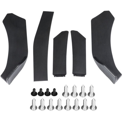 Stoßstangenspoiler (5-teilig), ABS, Carbonfaser-Optik, universell