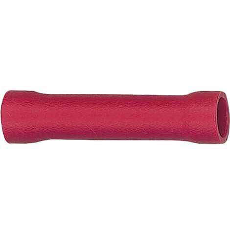 Stoßverbinder 100 Stück isoliert, rot - bis 1,5 mm²