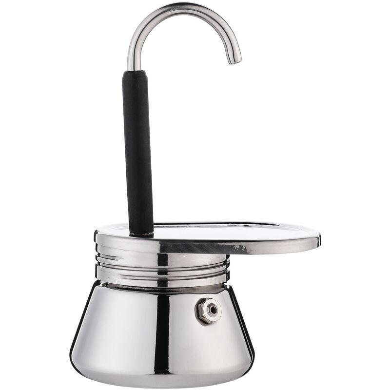 Stovetop Espresso Maker, Stainless Steel Single Spout Moka Pot, Lightweight Portable Coffee Maker with Large Capacity, DIY Italian Style, for Outdoor