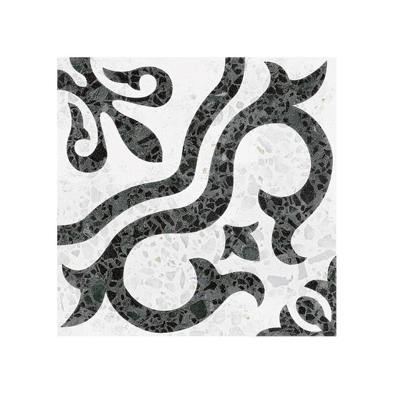 Carrelage sol / mur effet terrazzzo coloré à motif 20x20 cm stracciatella tegole (vendu par boite de 1m2)