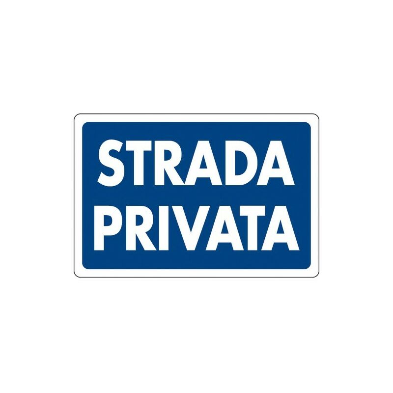 Image of Strada privata segnaletica linea privata