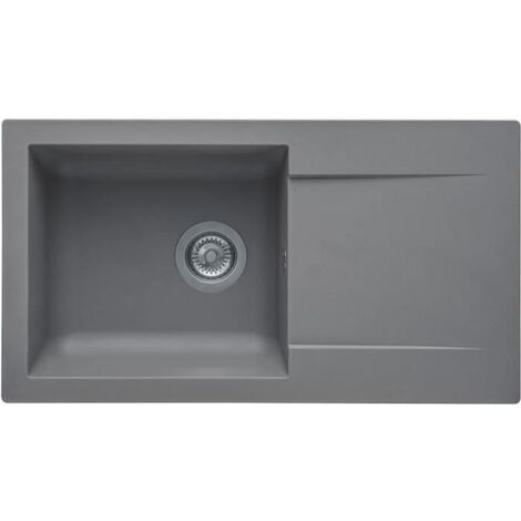 Stradour Einna Einbauwaschbecken Beton Grau 78x43,5 cm