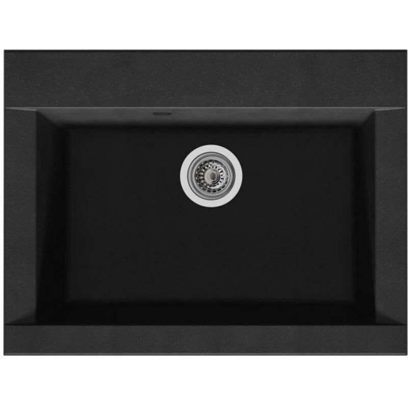 Stradour Eesd066r06 N Hexo Einbauspüle, Schwarz Paillete - 06, 66 X 50 Cm