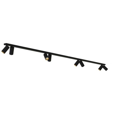 Strahler Metall GU10 verstellbar Schwarz länglich Modern Spot
