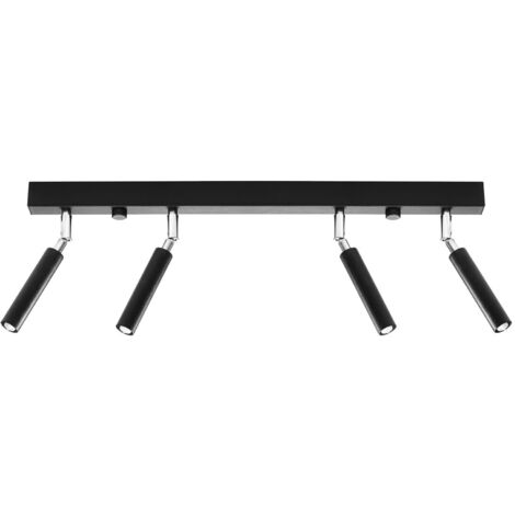 Straight Bar Flush 4Light Black G9 Straight Bar Flush 4Light Schwarz G9
