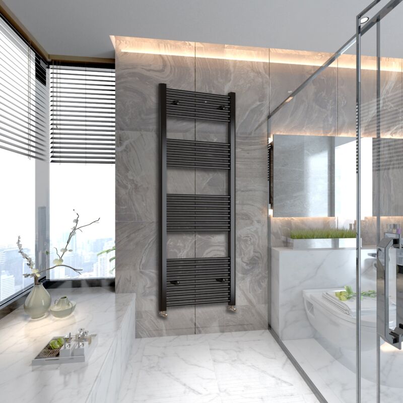 Image of Biubiubath - Black Straight Bathroom Towel&hellip;