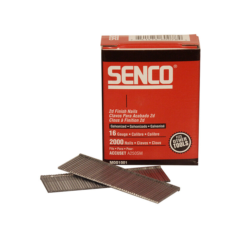 Senco - RX17EAAD Straight Brad Nails Galvanised 16G x 38mm (Pack 2000) SENRX17EAA