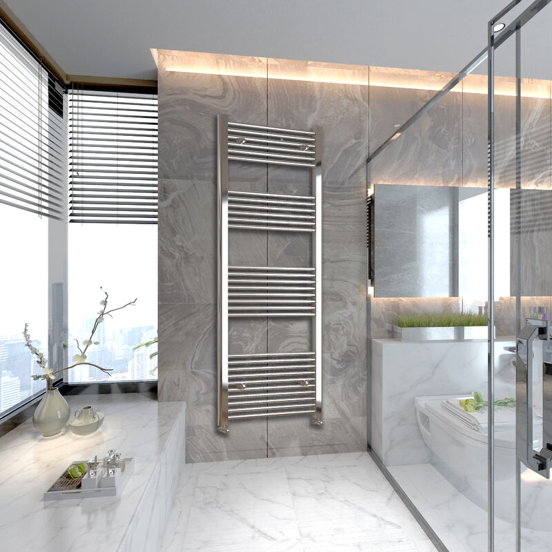 Image of Biubiubath - Chrome Straight Bathroom Towel&hellip;
