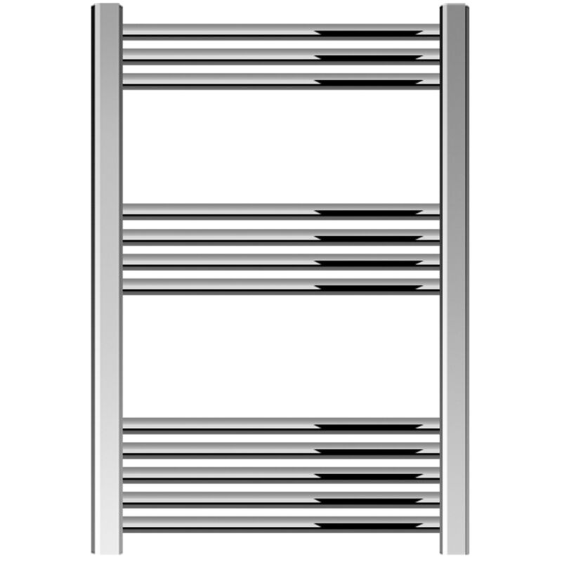 Balterley Straight Heated Heated Towel Rail Radiator, 279W, 600 x 800mm, Chrome