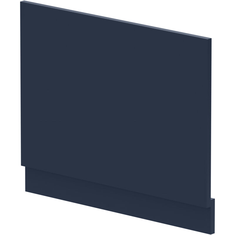 Balterley - 700mm Edge/Power Straight End Bath Panel & Plinth - Matt Midnight Blue