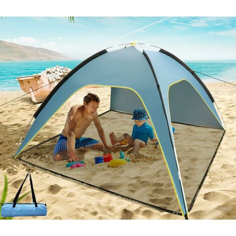 BP158 mit Mini Pool Strand Zelt für Kinder UV-Schutz 50+ für das Geschenk der Kinder am Strand Strandmuschel Automatisches Tragbar/Faltbar/Leicht Pop-up Sweeho 