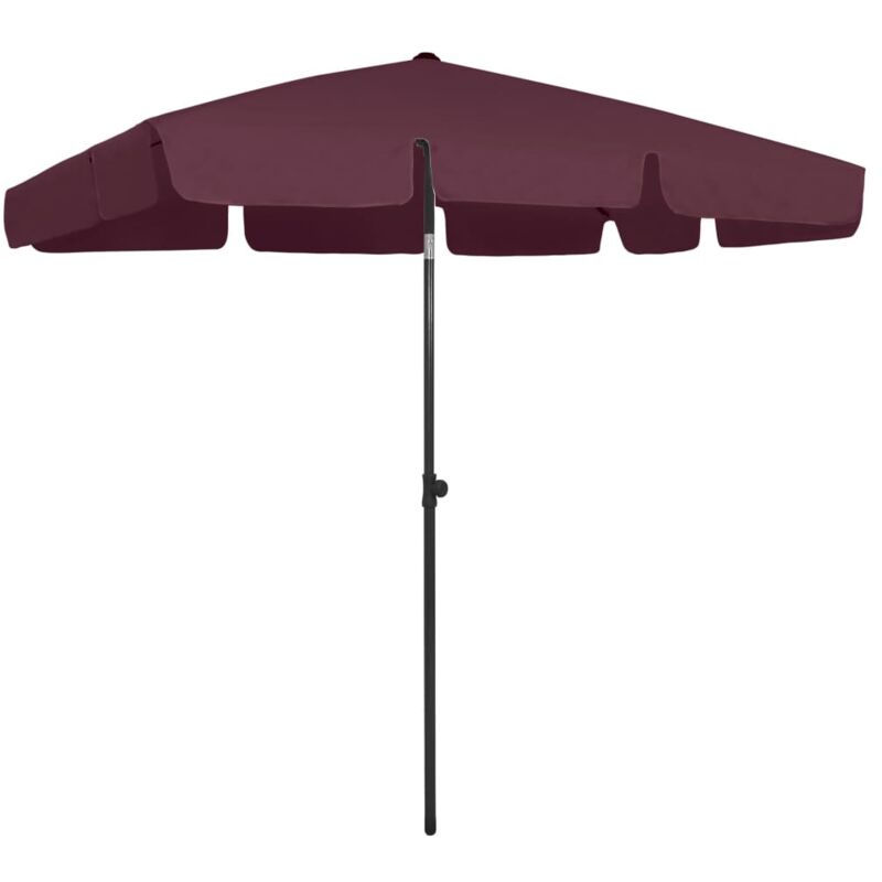Strandschirm Bordeauxrot 200x125 Cm Vidaxl