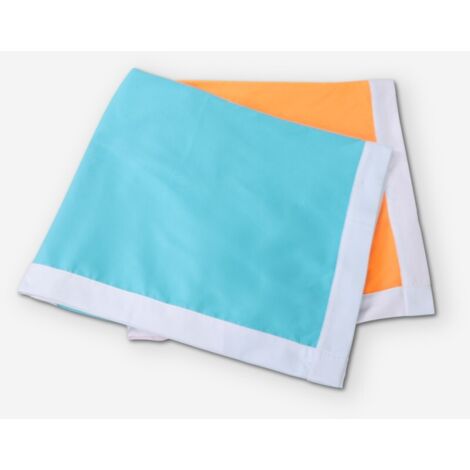Strandtuch Mikrofaser Handtuch 2 Taschen - Hellblau