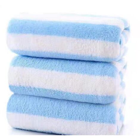 Strandtuch-Set „Cabana Striped Sky Blue“ (3-teilig)