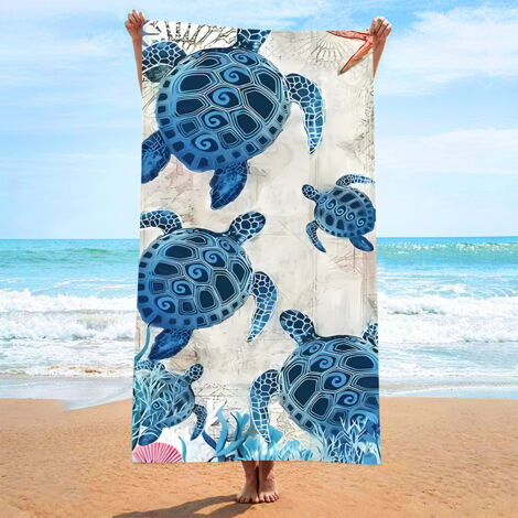 Strandtuch, ultrafeines, saugfähiges Strandtuch aus Fasern, bedrucktes Handtuch, Strandmatte