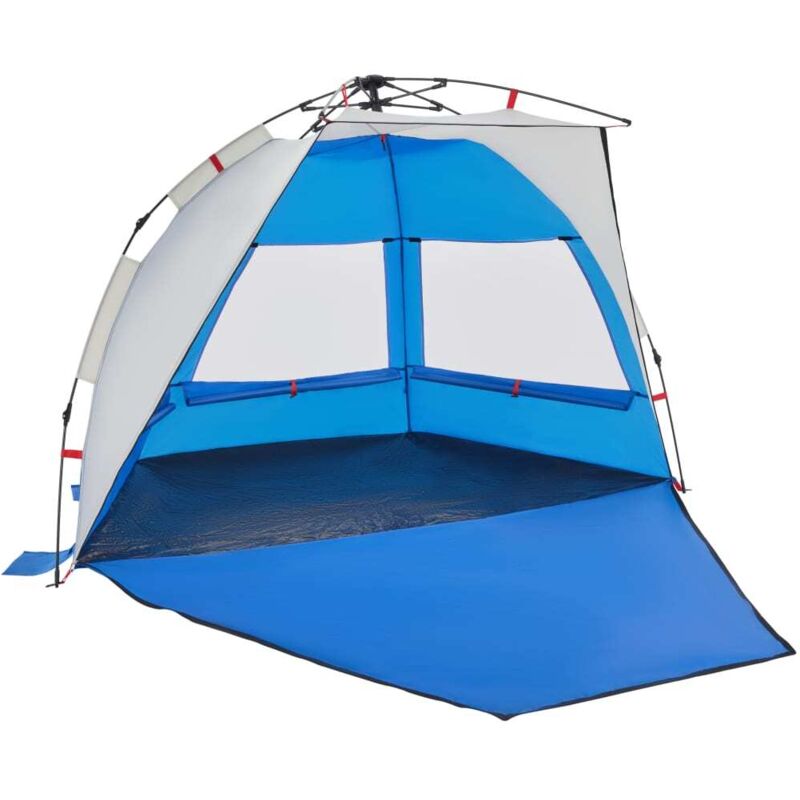 Vidaxl - Strandzelt 2 Personen Azurblau Quick Release Wasserdicht