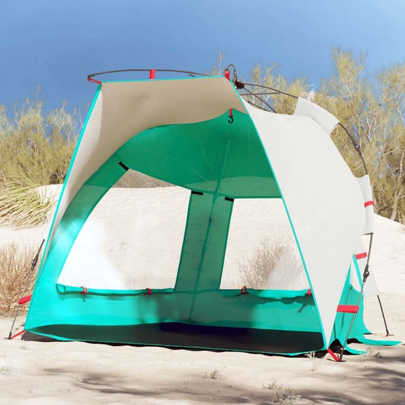 Vidaxl - Strandzelt 2 Personen Seegrün Quick Release Wasserdicht