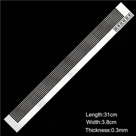 Strass-Netzlineal, 141 mm, 50 Rasterfelder, Edelstahl, 13 x 3 x 0,3 cm