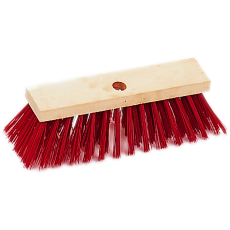 Strassenbesen, Kunststoff Rot, 40 cm, 6/18 Reihig