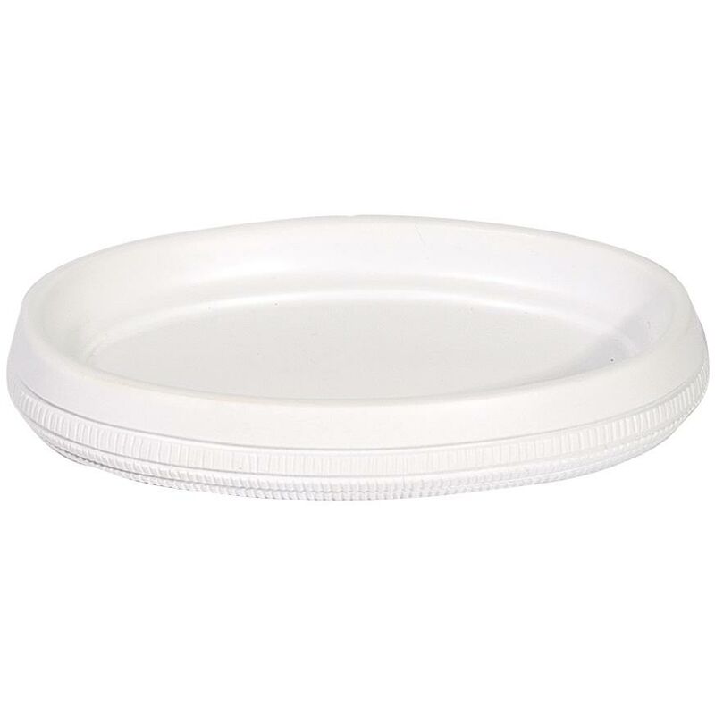 Strata White Resin Soap Dish - White