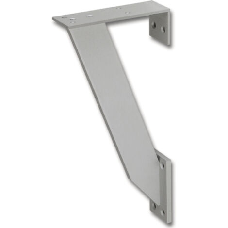 Strate Barkonsole schräg Rab - Thekenfuß für die seitliche Montage 322,5x154mm - Thekenkonsole, Aluminium eloxiert