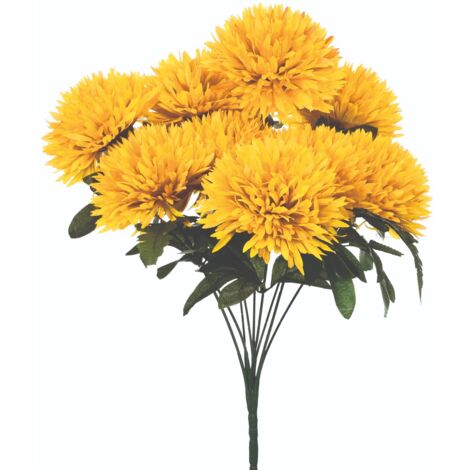 Strauß aus 9 gelben Chrysanthemen